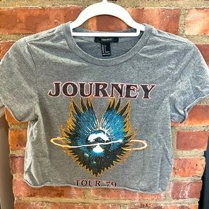 Forever 21 Journey Crop Tee size S